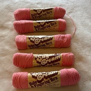 Lily Pink Baby & Fingering Yarn Skeins
